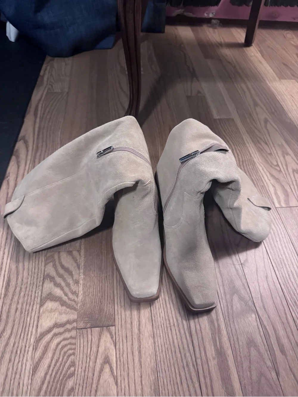 Tall Women's Knee-High Boots in Beige